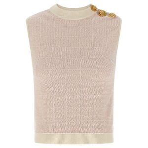 Balmain Women 'Testa Di Leone' Tweed Vest